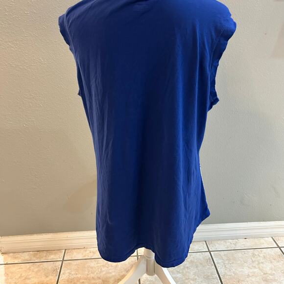 Majestic New York Knicks Sleeveless Mesh Jersey Top – NYC Graphic - Picture 3 of 5